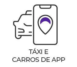Táxi e Carros de app